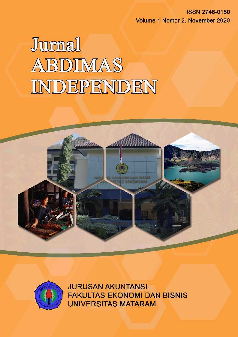 					View Vol. 1 No. 2 (2020): Jurnal Abdimas Independen, November 2020
				