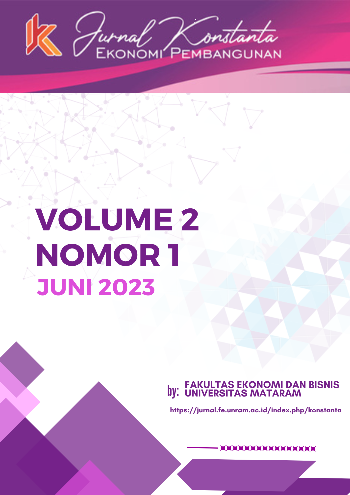 					Lihat Vol 2 No 1 (2023): Jurnal Konstanta : Ekonomi Pembangunan, Juni 2023
				