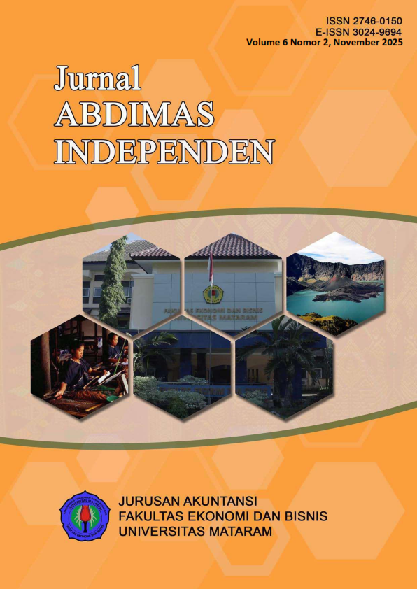 					View Vol. 6 No. 2 (2025): Jurnal Abdimas Independen, November 2025
				