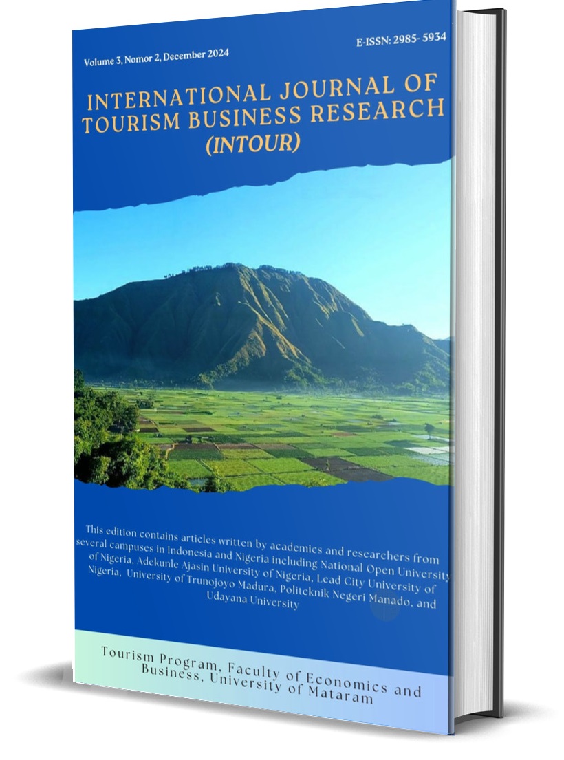 					View Vol. 3 No. 2 (2024): International Journal of Tourism Business Research (INTOUR)
				